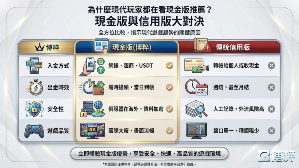 現金版vs信用版